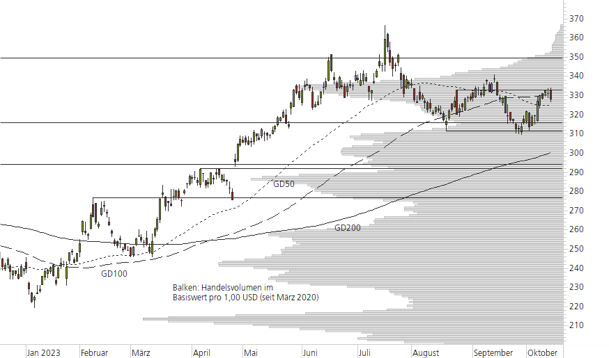 Microsoft-10-Monats-Chart